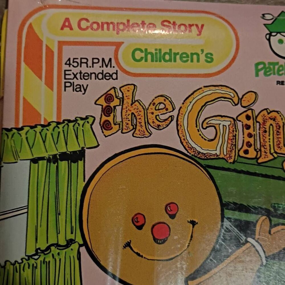 Vintage Children's Peter Pan Record's The Gingerbread Man